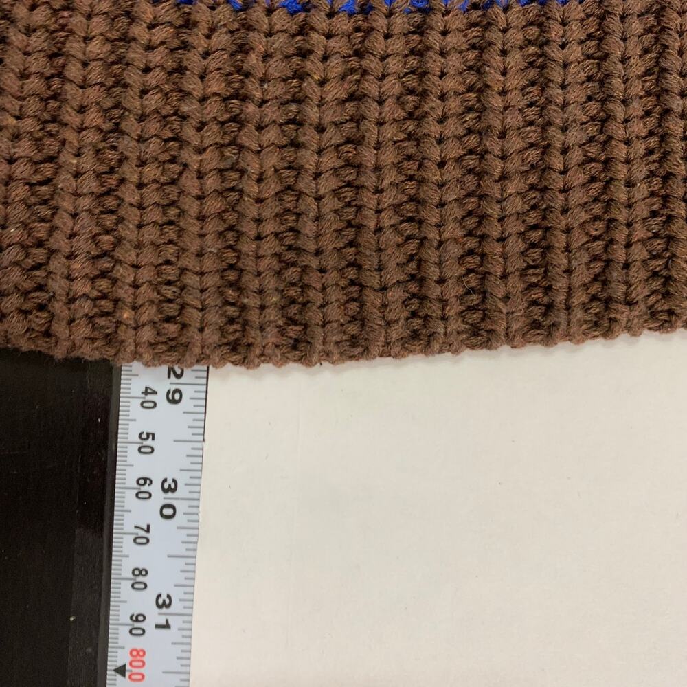 Camp High Sunset Striped Recycled Cotton Sweater L/XL Rainbow Gradient - Picture 5 of 9